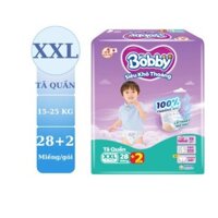 Tã quần Bobby size XXL28/XXL38+2 miếng