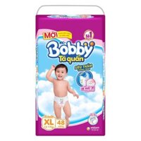 Tã quần Bobby (XL48 size XL - 48 miếng 12-17 kg)