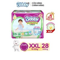 Tã quần Bobby XXL28 + 4 miếng dành cho bé từ 15-25kg