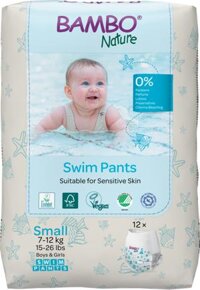 Tã Quần Bơi Bambo Nature Swim Pants Cho Bé Đi Biển, Hồ Bơi – Chuẩn Bắc Âu, Dịu Nhẹ Cho Da Nhạy Cảm