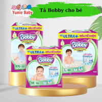 Tã quần cao cấp BOBBY EXTRA SOFT DRY siêu mềm - Bobby Siêu khô thoáng Ultra+ M60/L52/XL46/XXL42