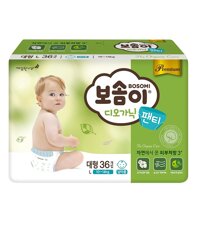 Tã quần cao cấp Hàn Quốc Bosomi Organic (size L cho bé trai từ 10-14Kg)