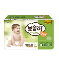 Tã quần cao cấp Hàn Quốc Bosomi Organic (size L cho bé gái từ 10-14Kg)