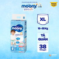 Tã Quần Cao Cấp Moony Nhật Bản Bé Trai XL38 38 Miếng