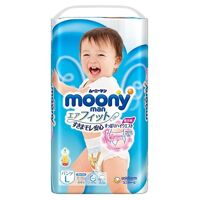 Tã Quần Cao Cấp Moony Nhật Bản Bé Trai L44 (44 Miếng)