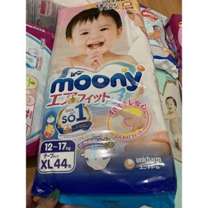 Tã quần cho bé Moony size XL 44 miếng (trẻ từ 12 - 17kg)