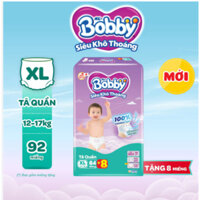 Tã quần dán Bobby mới Mega M76/L104// XL92/XXL84 miếng Giá tốt cho các mom