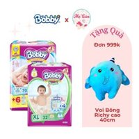 Tã quần, dán Bobby NB70, S54, S80, M76, L68, XL62, XXL56 Mẫu mới Gạo non