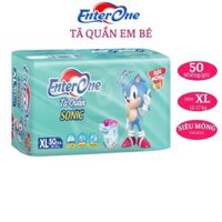 Tã quần EnterOne size XL 50 miếng. Bỉm quần siêu mỏng size XL cho bé từ 12 đến 17kg.Tả quần siêu thấm khô thoáng mềm mại