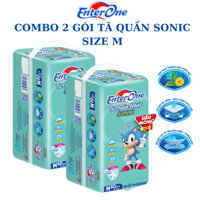 Tã quần EnterOne Sonic size M 50 miếng dành cho bé từ 6 đến 11 kg (Combo 2 gói)