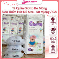 Tã Quần Gấu Giotto - Bỉm Quần Bo Mông - Chống Tràn Cho Bé Tiểu Nhiều 50 Miếng / Gói - Kho Bỉm Thanh Ngân