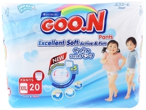 Tã quần Goo.n size XXL 20 miếng (trẻ từ 13 - 25kg)