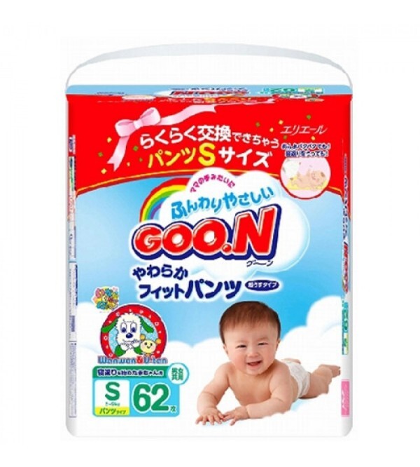 Tã quần Goon S62 - 62 miếng (dành cho trẻ từ 5-9kg)