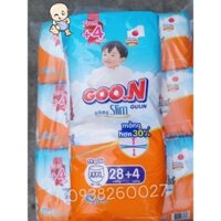 Tã Quần Goon size XXXL28+4 miếng mới (18-30kg)