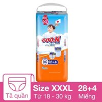 Tã quần GOO.N Slim size XXXL 28 + 4 miếng (18 - 30 kg)