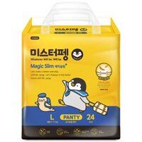 Tã quần Hàn Quốc Super Daddy Magic Slim size L 24 miếng (7 - 11 kg)