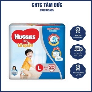 Tã quần Huggies size L68 miếng (trẻ từ 9 - 14kg)