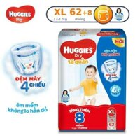 Tã quần HUGGIES DRY PANTS SUPER JUMBO M 74+8 , L68+8 , XL 62+8 , XXL56+8