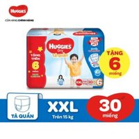 Tã quần HUGGIES DRY PANTS JUMBO M42/L38/XL34/XXL30 Tặng 6 miếng