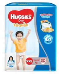 Tã quần Huggies Dry size XXL 30 miếng (15-25kg)