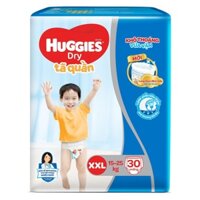 Tã Quần Huggies Dry size XXL30 (30 miếng - cho bé 16-25kg)