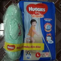 Tã quần HUGGIES L36/m40  miếng tặng gối mây  hoặc 4 miếng tã quần(hết hàng tặng)