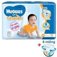 Tã quần Huggies  M60 (bịch)