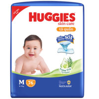 Tã quần Huggies mẫu mới (Đệm mây co giãn) M76/L68/XL62/XXL54