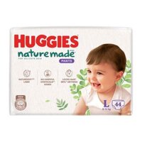 Tã quần Huggies Nature made size L 44 miếng (9 – 14 kg)