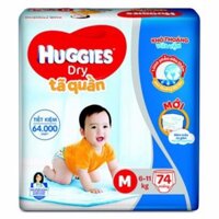 Tã quân Huggies siêu siêu đại m74/l68/xl62