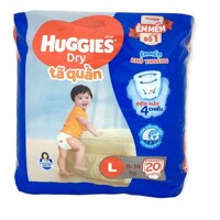 Tã quần HUGGIES size L 20 miếng