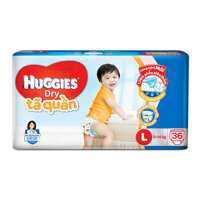 Tã quần Huggies size L 36 miếng cho bé từ 9-14kg