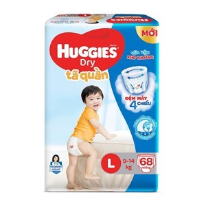 Tã quần Huggies size L 38 miếng (trẻ từ 9 - 14kg)