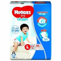 Tã quần HUGGIES Size L 48 miếng. tã dành cho bé từ 9 đến 14kg.