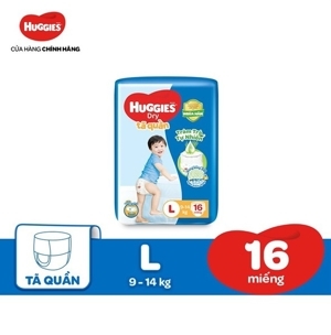 Tã quần Huggies size L 9 miếng (trẻ từ 9 - 14kg)