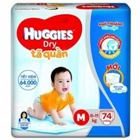 Tã quần Huggies size M 74 miếng (cho bé 6 - 11kg)