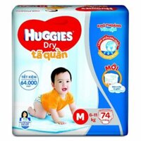 Tả quần HUGGIES SIZE M74 Miếng