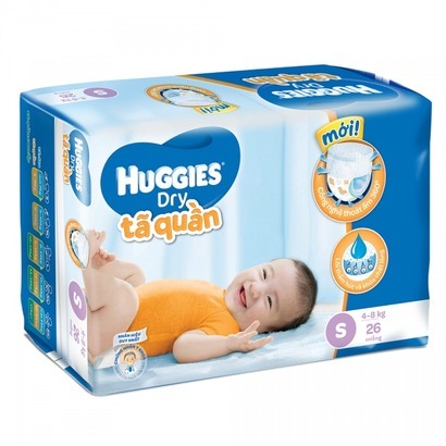 Tã quần Huggies size S 26 miếng (trẻ từ 4 - 8kg)