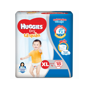 Tã quần Huggies size XL 18 miếng (trẻ từ 12 - 17kg)