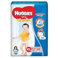 tã quần Huggies size XL 32 (MẪU MỚI)