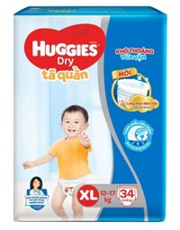Tã quần Huggies Size XL 4 miếng (12kg-17kg)