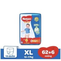 Tã quần Huggies size XL 62 miếng tặng thêm 8 miếng