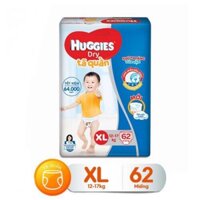 Tả quần huggies size XL62 đệm mây co giãn