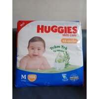 Tã quần Huggies Skincare size M 106 miếng cho bé 6-11kg HSD 2027 Bé trai bé gái