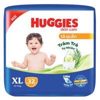 Tã quần Huggies Skincare XL 32 miếng (12-17kg)