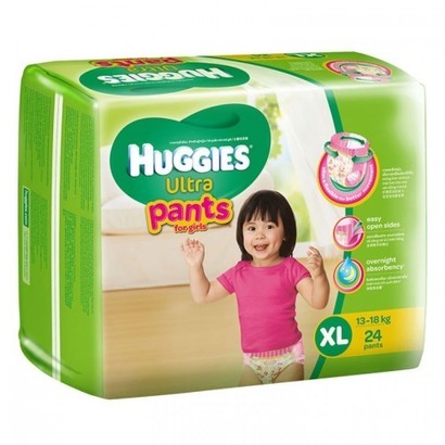 Tã quần Huggies Ultra Pants bé gái size XL 24 miếng (trẻ từ 13 - 18kg)