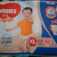 Tã quần Huggies XL 12 - 17kg 62 miếng