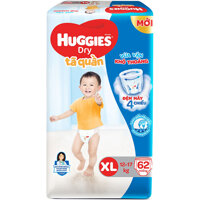 Tã Quần Huggies XL 62 Miếng