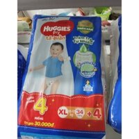 TẢ QUẦN HUGGIES XL34+4