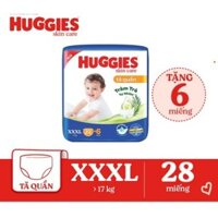 Tã quần Huggies XXXL 22+6 miếng tràm trà tự nhiên (17-25kg)